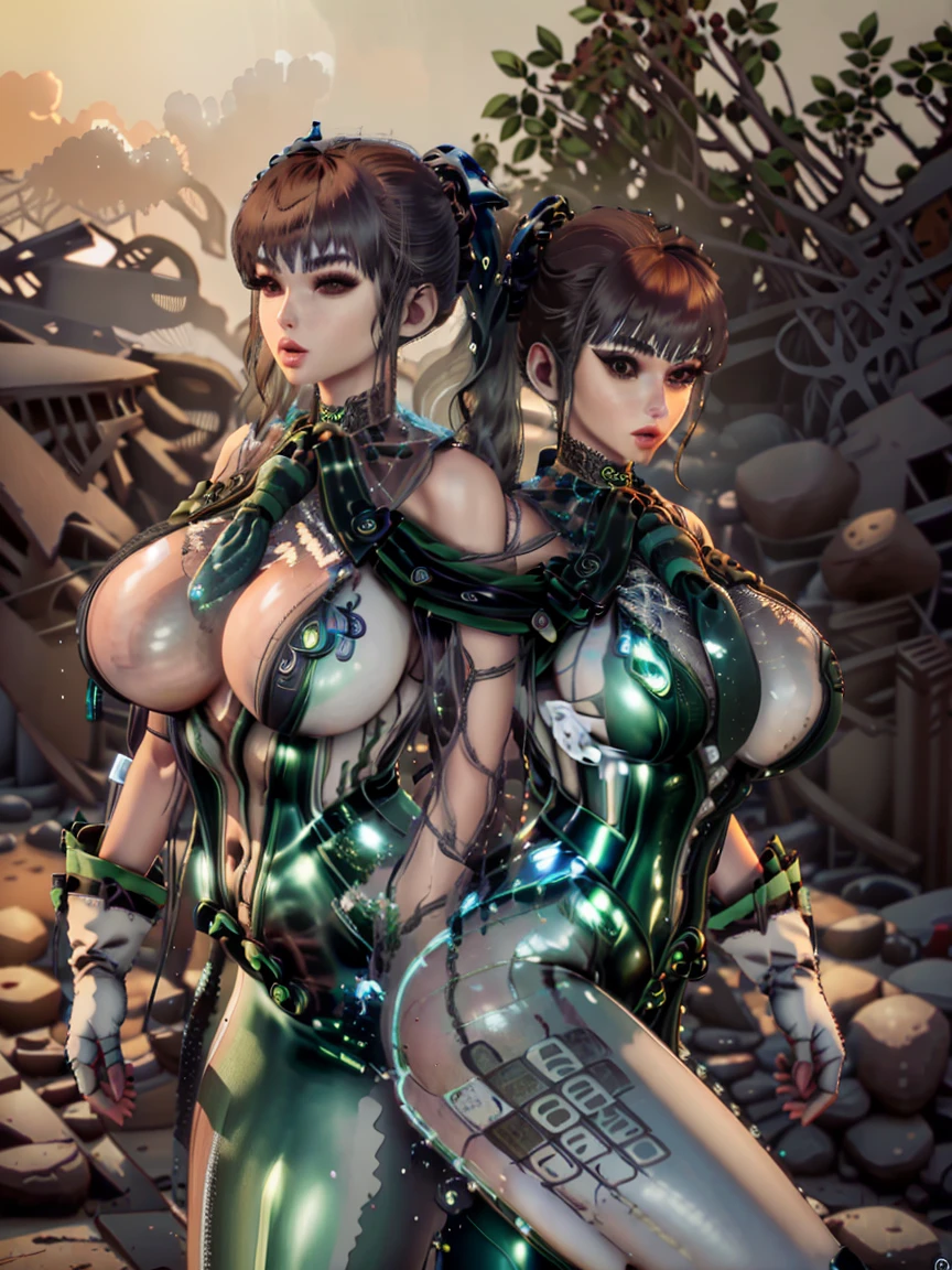 (Best Quality), ((Masterpiece), (Details: 1.4), 3D, HDR (High Dynamic Range), Ray Tracing, NVIDIA RTX, Super Resolution, Unreal 5, Subsurface Scattering, PBR Textures, Post Processing, Anisotropic Filtering, Depth of Field, Maximum Acutance and Acutance, Multilayer Textures, Albedo and Highlight Maps, Surface Shading, Accurate Simulation of Light-Material Interactions, Perfect Proportions, Octane Rendering, Bicolor Light, Large Aperture, Low ISO, White Balance, Rule of Thirds, 8K RAW, Pink puffiness, NSFW, ((2 girls love each other)), (crowd watching), exposed, seductive, sexy, ((Iron Man uniform)), ((Iron Man pose)) movies, tears, teardrops, (torn clothes: 1.9), (transparent wet clothes: 1.8), (perspective part: 1.8), charming leg temptation, drooling, bare shoulders, real rain, wet hair,.. Wet transparent pajamas, wet torn panties, breasts coming out, sweaty skin, blushing, (cum in face:1.4), (cum in tits:1.8), (cum in ass:1.4), (on stage), (he's wet), (panties half off)