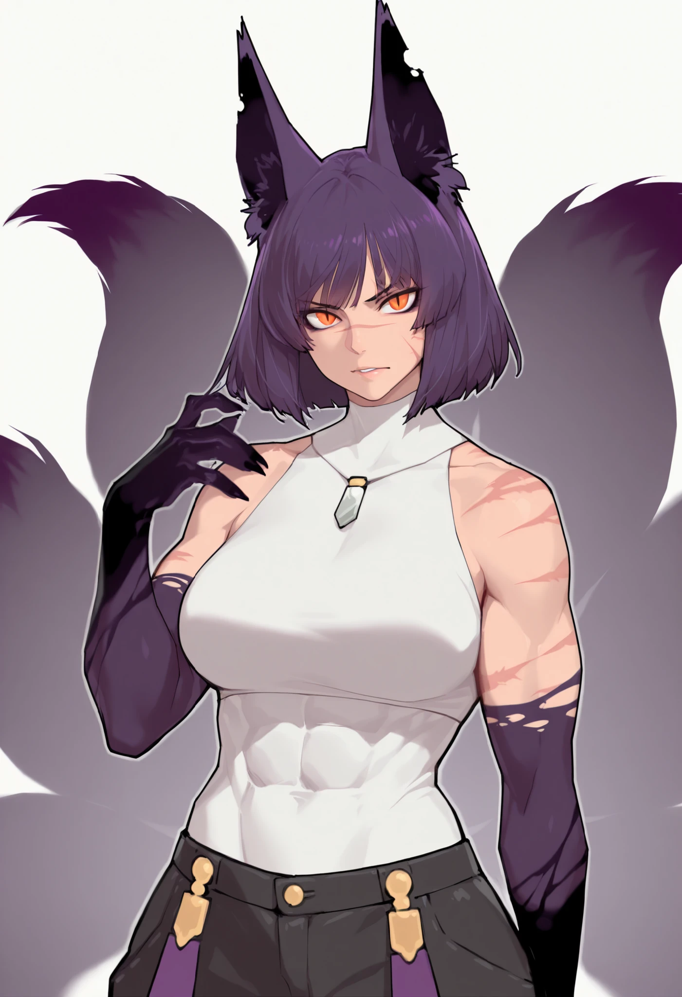 ((masterpiece,best quality)), absurdres,
<lora:Hop_DB:0.7>, Hop_DB, red claw,  cat tail, 
solo, smiling, looking at viewer, cowboy shot, 
cinematic composition, dynamic pose,