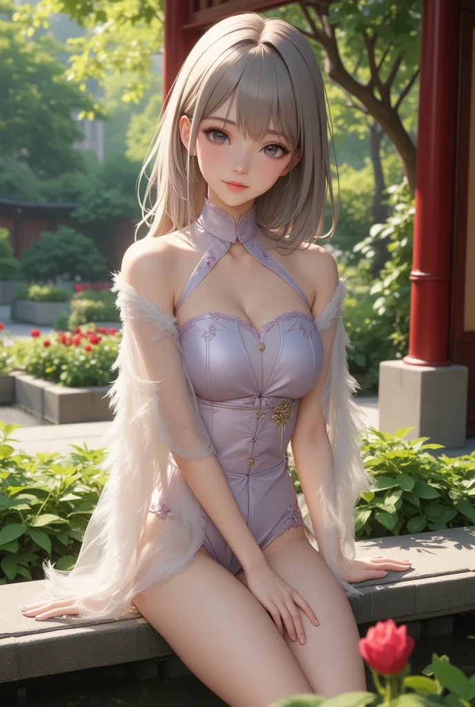 Realistic,High resolution, 最high quality, super high quality, high quality, High resolution, ウルトラHigh resolution, Confused, 4K, Ultra-detailed, Intricate details、Beautiful Faces,12 years old,girl、Slim figure、Great shade, High Contrast, reality, リアルなphotograph, RAWphotograph, photograph, Ultra-thin illustration, Shrinkage rate, Perfect Anatomy, Perfect Face, Perfect hands, Perfect Legs, Perfect Fingers、Small breasts、 Iris、Costume、garden、Positive、Sit on a chair with your knees bent、Leg spread,Trapped、tears、Crying face、Looking into the camera、sexy、Completely naked、nude,share,picture