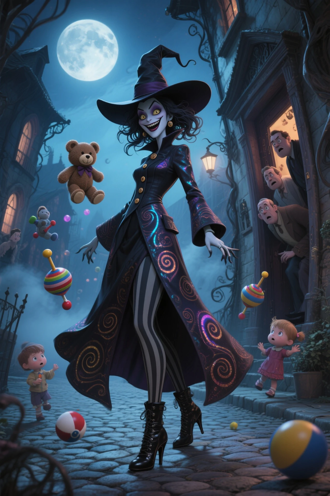 DonMX3n0XL, award winning photograph of a poltergeist with mischievous haunt in wonderland, magical, whimsical, fantasy art concept, steampunk, intricate details, best quality, masterpiece, ultra shartp, hyper realistic, realism <lora:DonMX3n0XL:0.8>