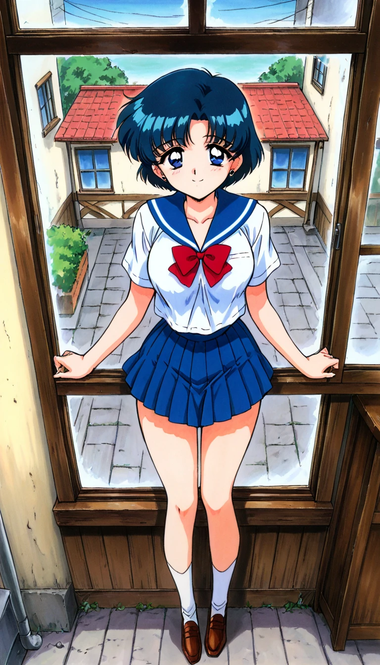 1girls, masterpiece, highest quality, disorganized, retro artstyle, 1980s \(style\)))), look viewer, (((sailor uniform))), (Madoka Ayukawa), (((scoolgirl uniform))), knee shot, full blush, (((no Panties))),, Take a look here, view audience, short hair, 2girls, nsfw, ???????? are visible, (((See here))), (Japanese girl showing off genitals:1.1), look viewer, from below, (((a girl, Flying in the air in a sailor uniform, from the knees up, overlooking the cityscape below,))), openwidee, peeing,