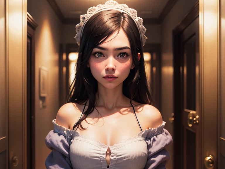 a shy and excited (1gg), dressing a white nun's hat and black & red vintage bra, in front of a ancient closet full of lingerie, ((close-up)), white glow hue, beautiful, haunted bedroom, mansion, haunting, elegant, dark themed, spooky, horror:0.6, (masterpiece, absurdres, intricate, epic, ultra-detailed) <lora:gg_v05_SD15-000010:0.9>
