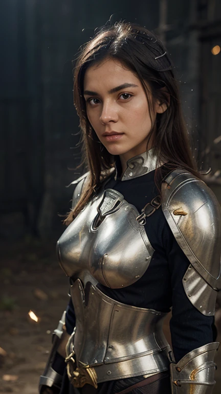 Girl with armor, armor is translucent