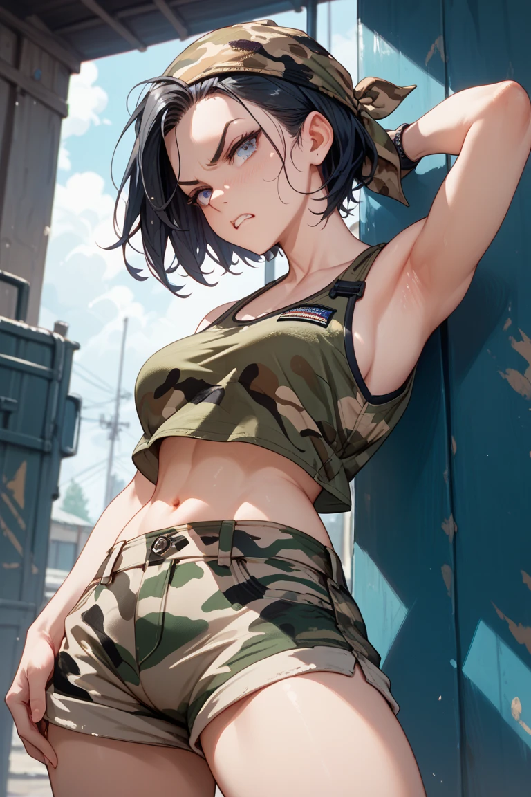 score_9, score_8_up, score_7_up, score_6_up, source_anime, <lora:rayban_sunglasses_v0.2-pony:1>
1girl, brown hair,
aviator sunglasses,
denim jacket, black bra,
cargo shorts, camouflage shorts,