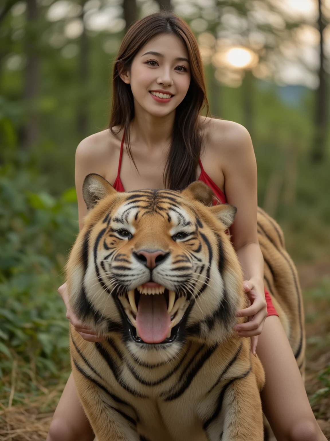 top-quality、​masterpiece、超A high resolution、(Photorealsitic:1.4)、Raw photo、女の子1人、（heavy breasts）、glowy skin、(((Dark Fantasy)))、With a beautiful sword and shield、（gorgeous gold bikini armor、(((thighs thighs thighs thighs))),(((Beautiful legs))),(Kobold、ogre、Fierce battle with orcs),（Colossal tits）、Seductive look、(Background of decaying dungeon ruins)、（Ultimate Beauty）、（Detailed and realistic beauty face）、(Fighting Demonic Beasts)、(Small LED)、((super realistic details))、portlate、(Strong giant demon beast background),globalillumination、Shadow、octan render、8K、ultrasharp、Colossal tits、Raw skin is exposed in cleavage、metals、Details of complex ornaments、Japan details、highly intricate detail、Realistic light、(Mystical expression),CGSoation Trends、Red Eyes、radiant eyes、Facing the camera)、Gundam、Small LED、Toostock、（Gold Micro Bikini）、（Attack of the Monster Beasts）、（Micro Bikini Armor）、Toostock、Toostock、