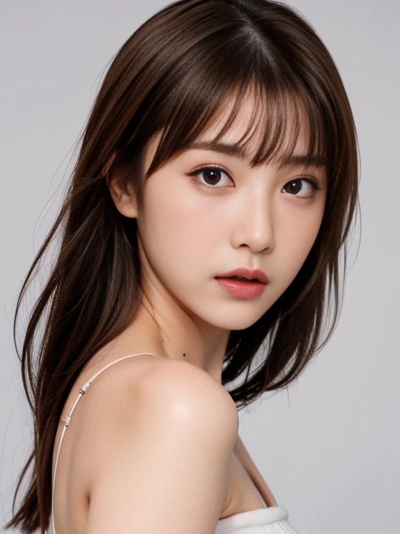 ulzzang-6500-v1.1, (RAW photo:1.2), (photogenuineistic), ( genuine: 1.4), (muste piece), ((highest quality, 8k, masterpiece: 1.3)), sharp focus: 1.5, The beauty of fluorescent tops, shorts, Gorgeous gravure idol, pink eyeliner under the eyes,
