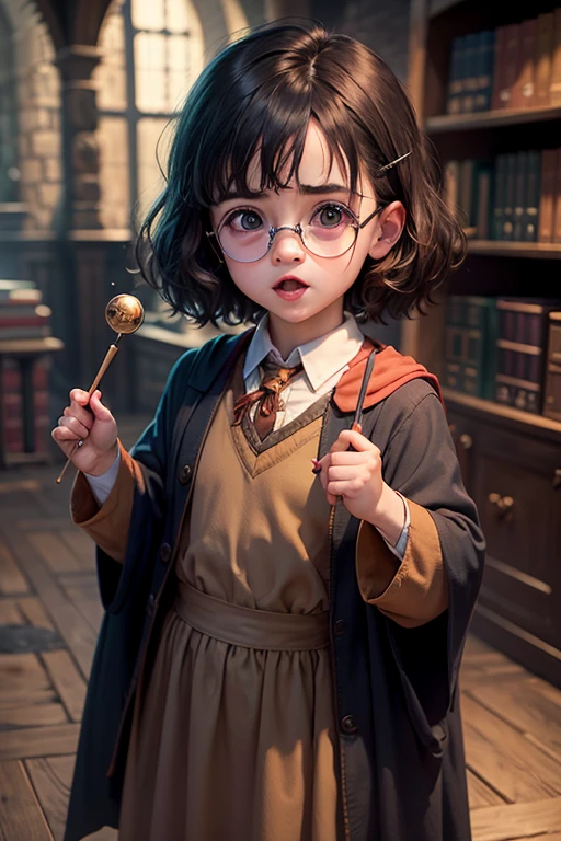 Harry Potter dressed up,Cute little girl