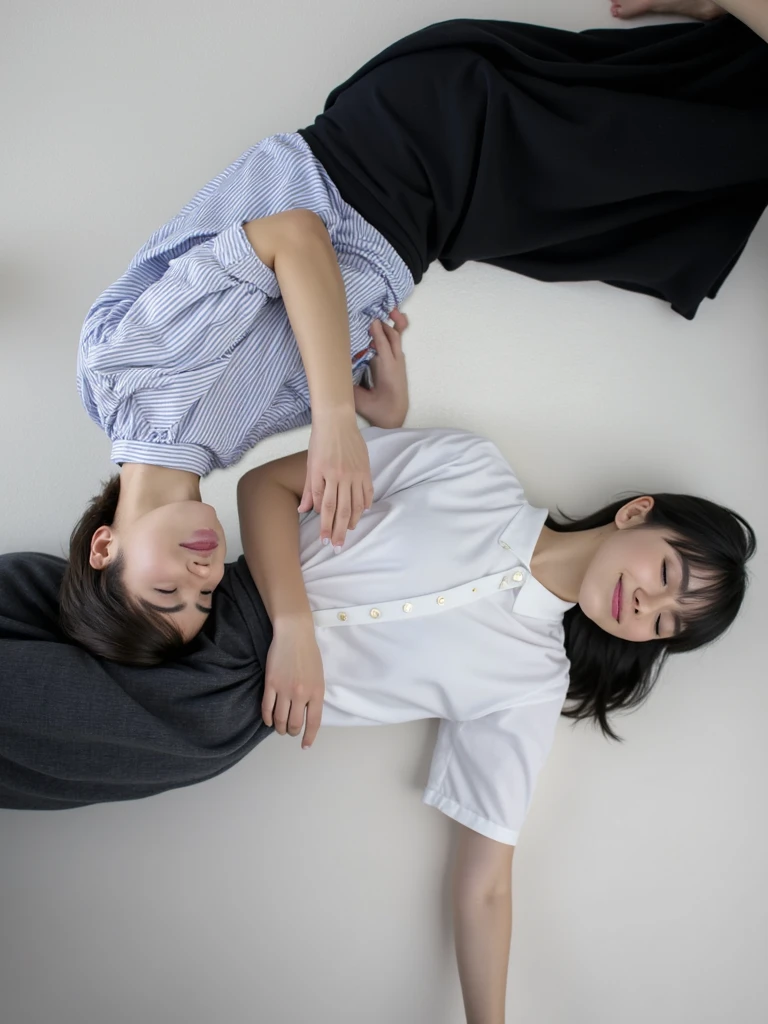 despondency、hopelessness、Look down depressed、Loose clothing、With your back turned、Sit-in、One lady、
