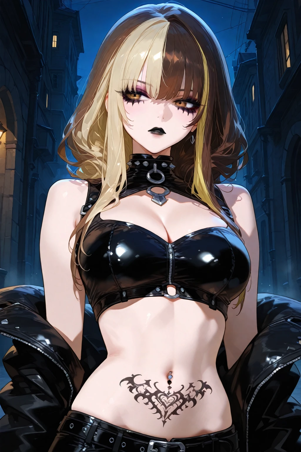 ((foto de corpo inteiro)), ((foto realista)), uma mulher, solo, militar, (colete: 1.2), 8k, high-res, obra-prima, melhor qualidade, (headpe: 1.3), pele finamente detalhada, seios enormes, tattoo, skirt, lingerie, roupas transparente, sensual