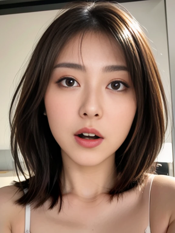 ((night life)),(Highest quality,8k,RAW Photos,Realistic,High resolution:1.2),(Hot curvy Japanese mother)(Extremely large breasts bigger than a face),((No underwear)),((Very small size T-shirt)),Sweat pants,((Seeing an adult magazine for men for the first time makes me extremely aroused)),((Erotically embarrassing)),(((Erotically Embarrassed))),upper body facing front ,(Tight fit),(((I started masturbating erotically.))),,Close-up of extremely huge breasts bigger than face,Long Hair,(Looking), (((I feel intensely sexual)))