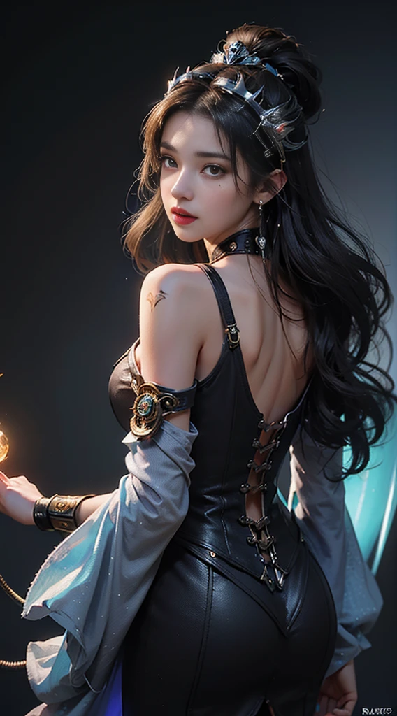 Full body photo of long-legged girl, black stockings, heavy makeup, beautiful eyes, lipstick, wearing black sheer dress, Valentino, silver heels, real, sexy, top quality, best quality, extreme detail, ultra-realistic, realistic, Unreal rendering, Unreal Engine, ultra-detailed photorealism, intricate details of movies, intricate details of movies Cinematic lighting Realistic, HDR, RTX, 4K, 8K, 16K --ar 1:1