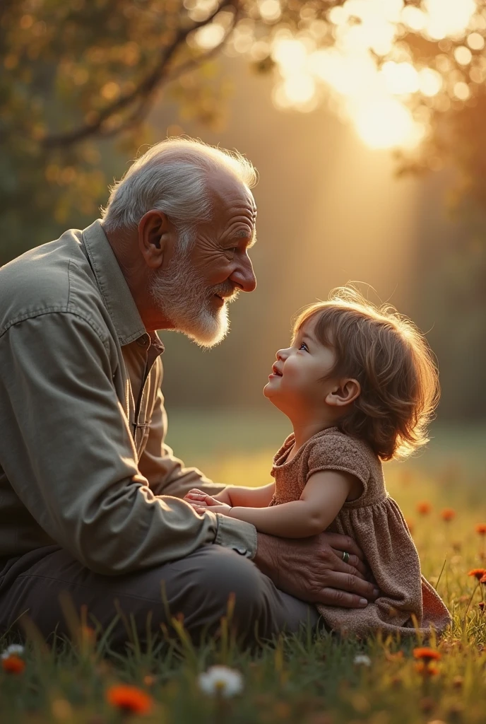 Thank you, young one,’ the old man said, his voice soft but full of warmth(girl child)