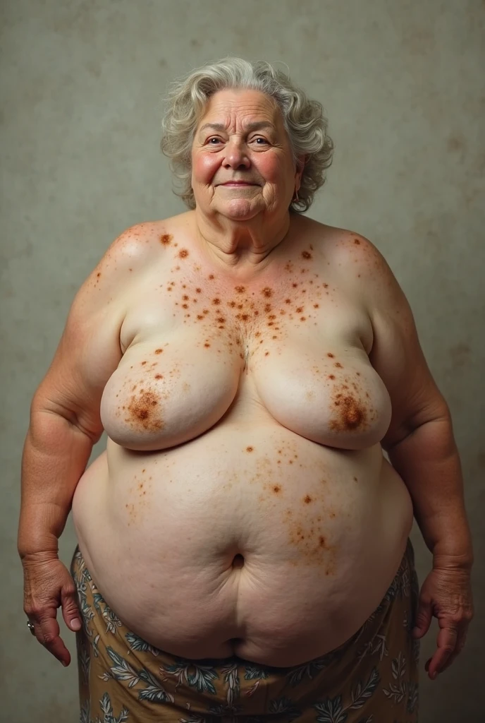 naked chubby russian elder woman