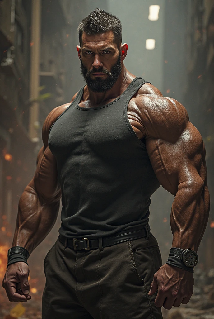 generate strong man image