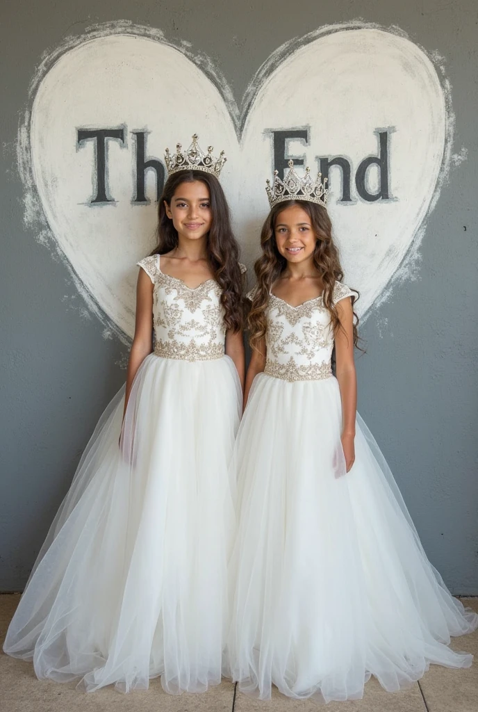 (((tween 12-year-old sissy boy))), (young girl) wearing an (off-the-shoulder Wedding dress)), and a diamond necklace, standing in a dining room wearing heels, (full body view),