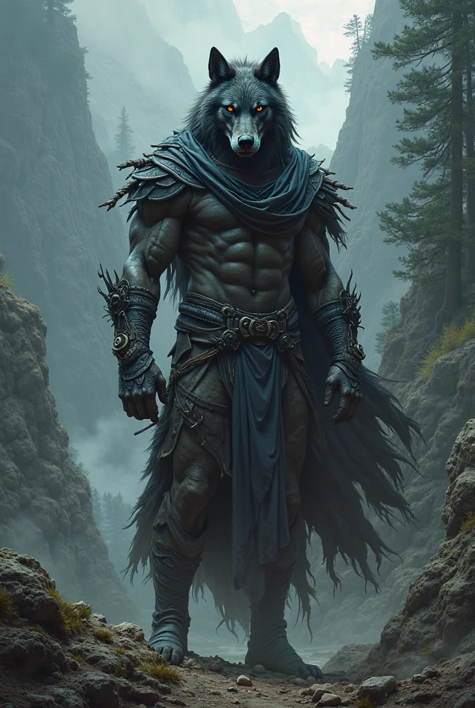 western fantasy,Intimidating Wendigo emerging from the shadows,Gaunt and skeletal figure with icy blue eyes,Long,ragged hair flowing in the wind,Snow-covered forest adding an eerie backdrop,Moonlight casting an ethereal glow,Sinister aura evoking fear and suspense, RAW photo, full sharp, (FullHD epic wallpaper) 8k uhd, dslr, soft lighting, high quality, film grain, Fujifilm XT3