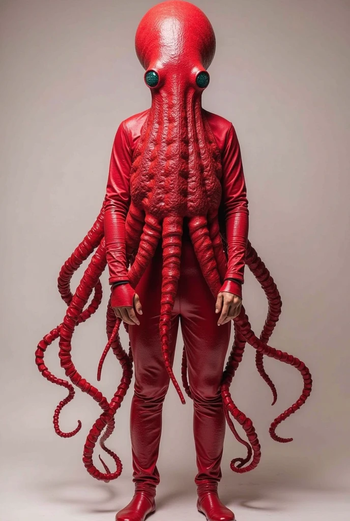 Somebody with tentacles wrapping around another persons body