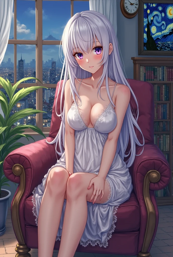 (1girl), ((masterpiece, highest resolution,best quality)), (beautiful illustration),(semi long beautiful silver pink hair),(beautiful blue eyes),face,(looking at the viewer),very cute, innocent smile,Lace chalker, diamond necklace,earrings,