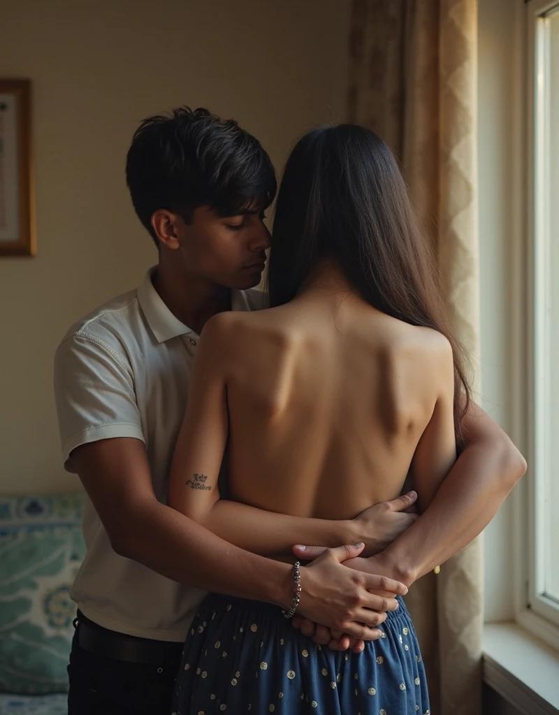 Naked Indian middle school student、my father hugs me Insert penis too Pussal Details