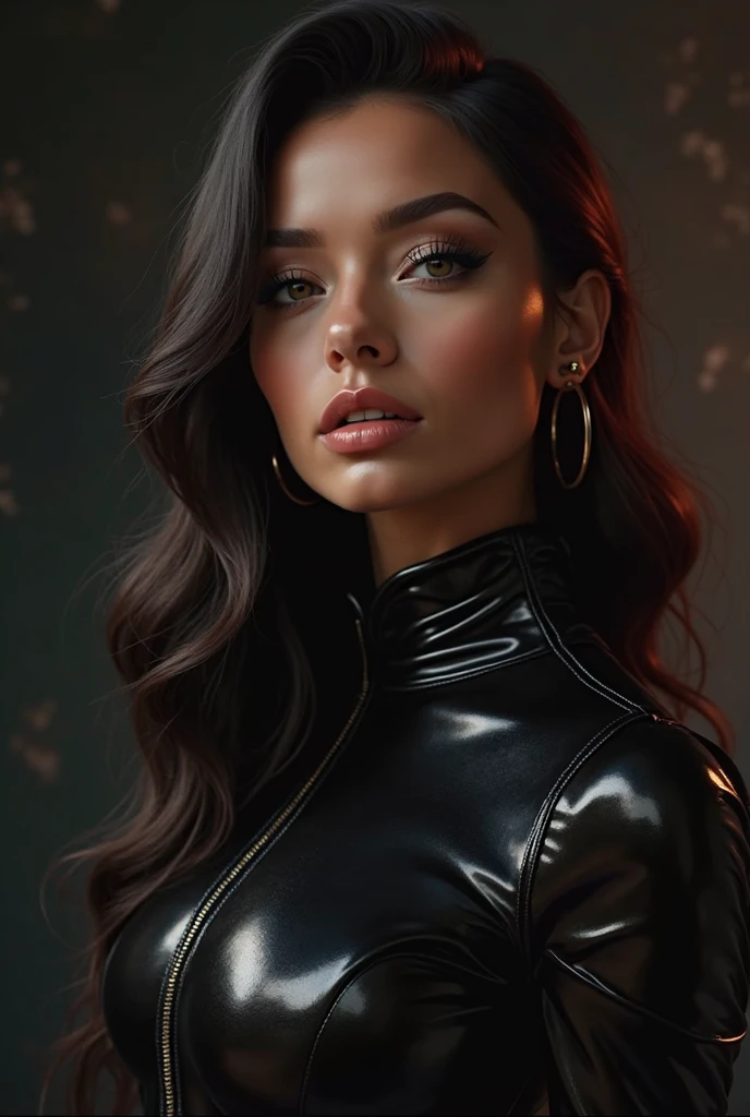EmelieC_SoloTI_v1,
(modern photo, A sleek black jumpsuit, paired with statement jewelry, for a chic and sophisticated look:1.1), closeup portrait, 85mm, (digital, high-definition, vibrant colors, crisp atmosphere:1.3), ((A rooftop terrace at dusk, with city lights twinkling in the background:1.2)), piercing eyes, (glossy lips), (confident), (fashion editorial shot:1.3),
<lora:add_detail:0.6>