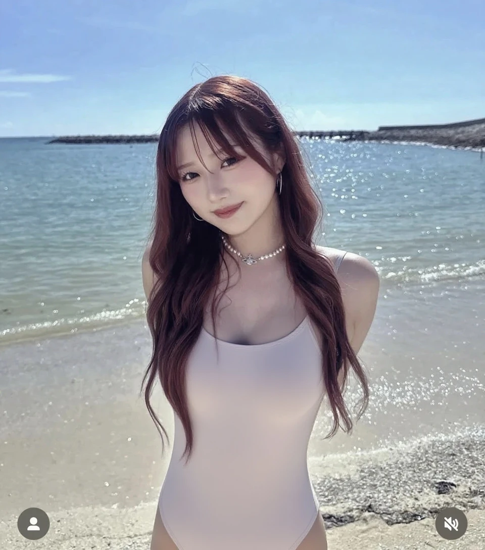((Realistic lighting, best qualtiy, 8K, tmasterpiece:1.3)), sharp fokus:1.2, 1girll, Beautiful Women with Perfect Figure:1.4, Slim abs:1.1, ((Red hair, Brustwarzen:1.3)),Cowgirl posture,(exteriors,In the daytime:1.1),Beach by the sea,Ultra-fine face,Fine eyes,二重まぶた,curlies,with fair skin,mideum breasts,Random color clothes