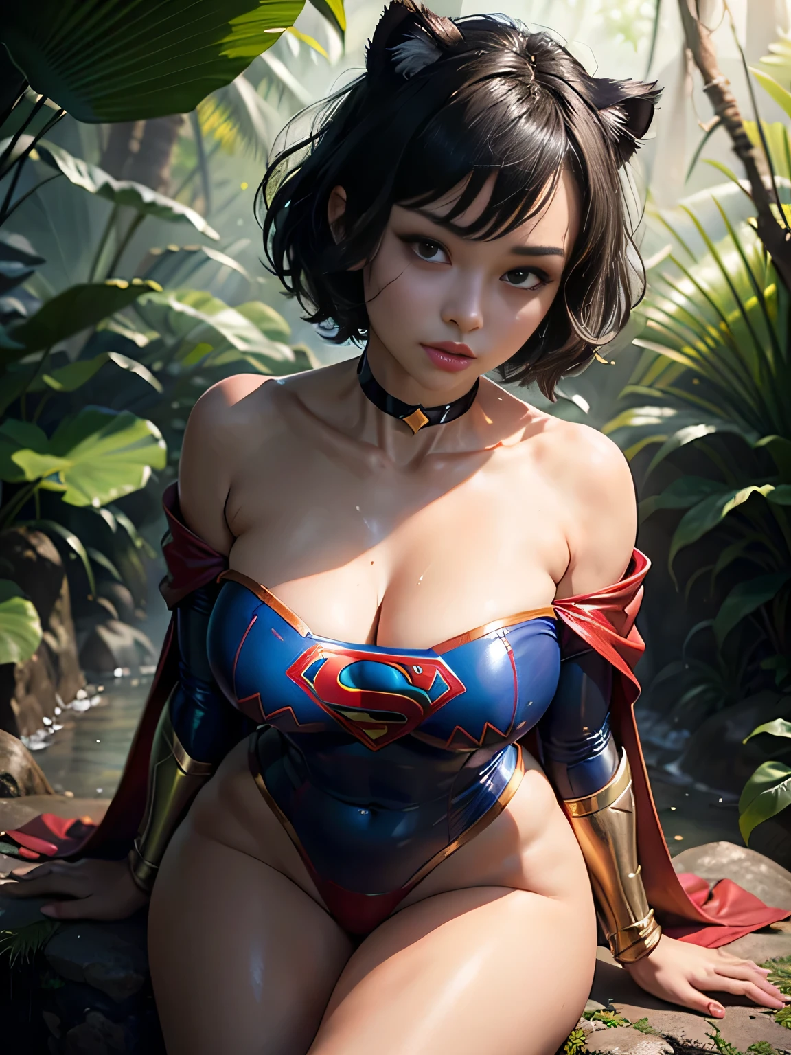 illustration by sakimichan, trending on artstation, (masterpiece, highest quality, v-ray render), Dutch angle, medium pov shot from low angle, mature female, hancock1, 1girl, boa hancock, iridescent bustier, black hair, blue eyes, large breasts, hourglass figure, (detailed face and eyes):1.2, remarkable eye color, standing, pinup model pose, cinematic scene, Japanese hot spring, steam, fog, mist, (rim light, volumetric lighting, natural light), <lora:sakimichan-v1.6-lora-naivae-newcraft-block-4ep:0.7>, <lora:boa_hancock_v1:0.5>,