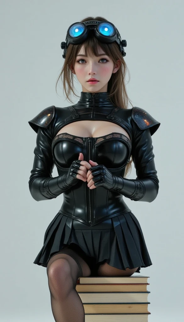 (dynamic porn pose),(leather boots,(asymmetrical armor),(long embroidered lace dress,see through,lift up the hem of the dress)),(random hairstyle),(Thin type:1.8),(large breasts),(Highest image quality,(8K), Ultra-realistic, Best Quality, High quality, High Definition, high quality texture, high detailing, Beautiful detailed, fine detailed, extremely details CG, Detailed texture, realistic representation of face, masterpiece, presence)
