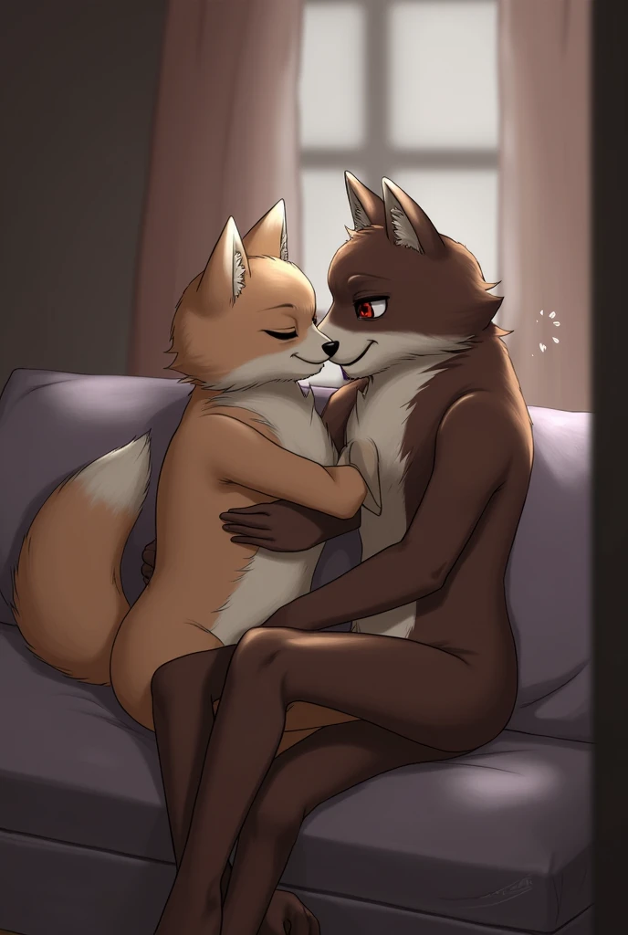 white fur, white body, looking down, touching his index fingers together, smiling, duo, erection, having anal sex, from front, anal penetration, facing another, pinned against wall, legs up, ((kissing)), realistic BoyKisserFur blushing standing, nervous, by zaush, by ruan jia, by jay naylor, by nuzzo, by disney, by pino daeni.