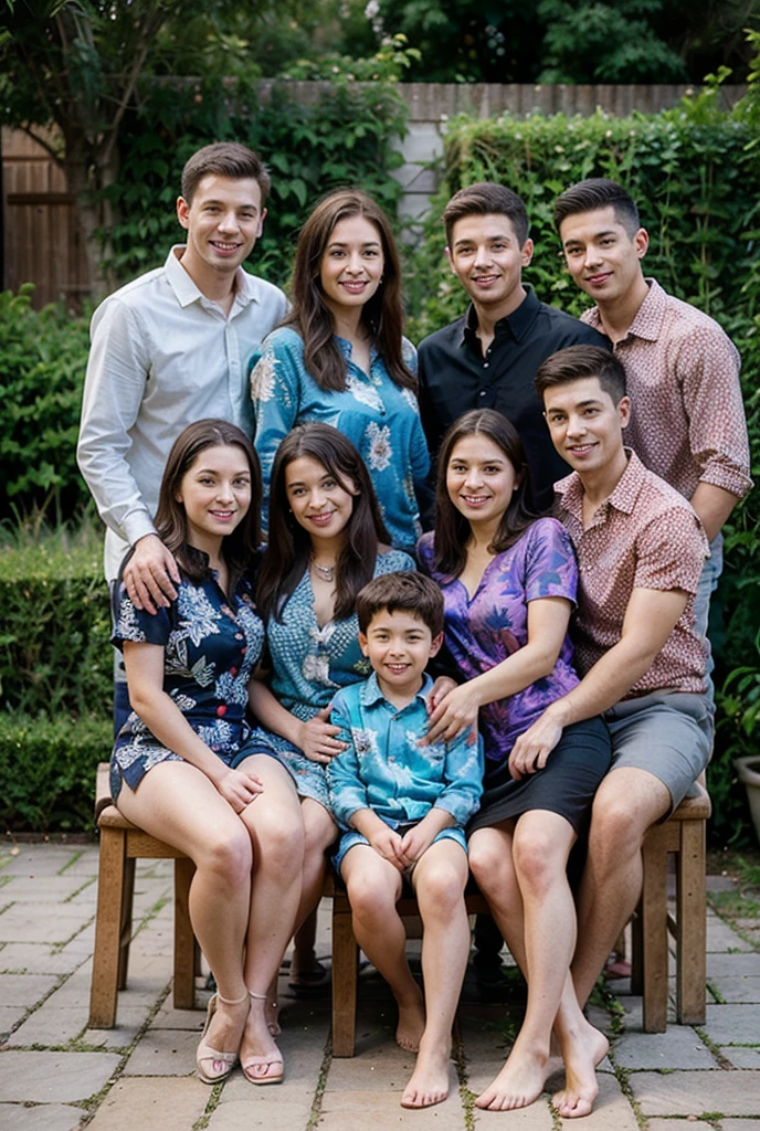 The family image consists of mother, father and son