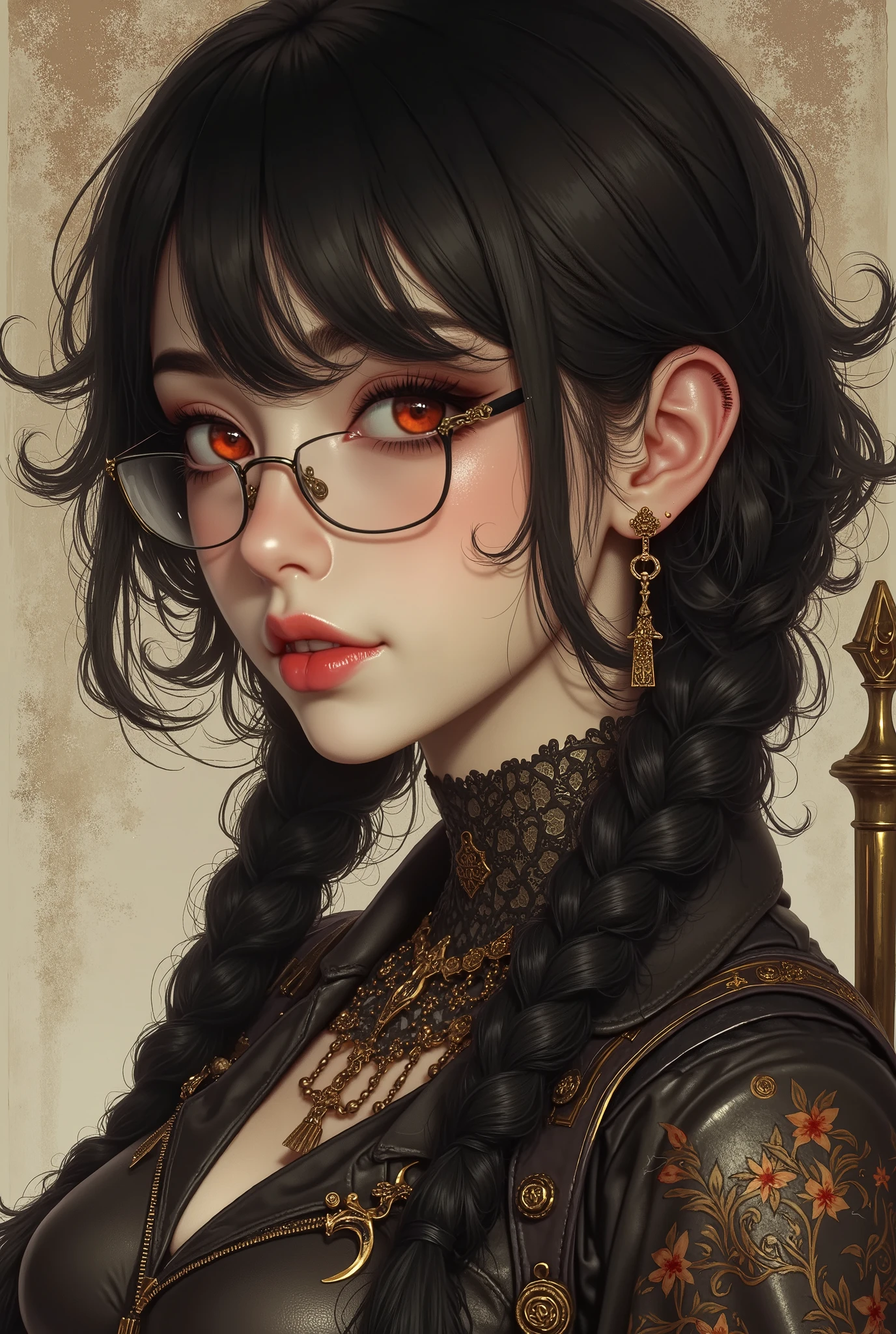 ( Highest Quality, best illustrations,high image quality:1.2), (Horror Fantasy:1.5), (ink and watercolor:1.5),(Ominous Scenery :1.5),(A lot of dust rises:1.5),( Dirt Track :1.5),(wonderful:1.5),(masterpiece:1.5), (Powerful figures:1.1、Big Breasts:1.3) 、 ((((glasses、Closeup Shot, cute、 Red Eyes、 Evil Ruby's Cursed Necklace )))),(((glasses、Big Breasts、 braids)))、 cute face, raise eyebrows , ,(Fatal Beauty, charming beauty ) ,(Mysterious Charm:1.1),(Big Breasts、attractive silhouette), high image qualityテクスチャ 、High Quality Shadows、 beautiful and delicate face 、 beautiful, delicate, eyes are sticky liquid dripping 、 ray tracing 、 20th Generation、 cute K-POP girl、( The Face of Korea )、Thin face、( Ulzan-6500-v1.1:0.6)、 Face of Pure Loss _v1 , ( beautiful and delicate face , beautiful and delicate eyes, perfectly balanced face , high image quality skin , detailed skin, lens flares {x} perfect ratio 4 fingers to 1 thumb :1.25)、 DSLRs、 地獄から来たbeautiful悪魔女 , ATTRACTIVE GIRL , Real Girls, Gurwitz, Gurwitz-style Artwork , Girl Roleplay, Realistic 3d style, cgstation Popular Topics,, 8k portrait rendering BYMR. nomi ,(truth,truth:1.4,glassesの少女 :1.2)、cheek、 glossy lips, 1. オーバーサイズ comment: comment、 come up with an oversized design that covers shoulder to knee.。 navy blue or black are standard colors .、[ Soft khaki or beige , wait.、 Pick the right color for the season 。 2. choose the color that suits your skin : To protect yourself from the cold、 choose the color that suits your skin 、 ニットの質感と色を commentに合わせてください .。 3. ワイドレッグ pants: pants, choose a wide leg design 、combines mobility and style。Dark tone denim or black pants look great.。 4. knee-high boots: オーバーサイズ commentに含まれるもの、boots are black or dark brown Match the texture and color of the fashionable.、 Gives a stylish impression 。 5. accessories: The 。 Disney 、 long necklace 、6. handbag: handbag、let's match the color of your outfit.