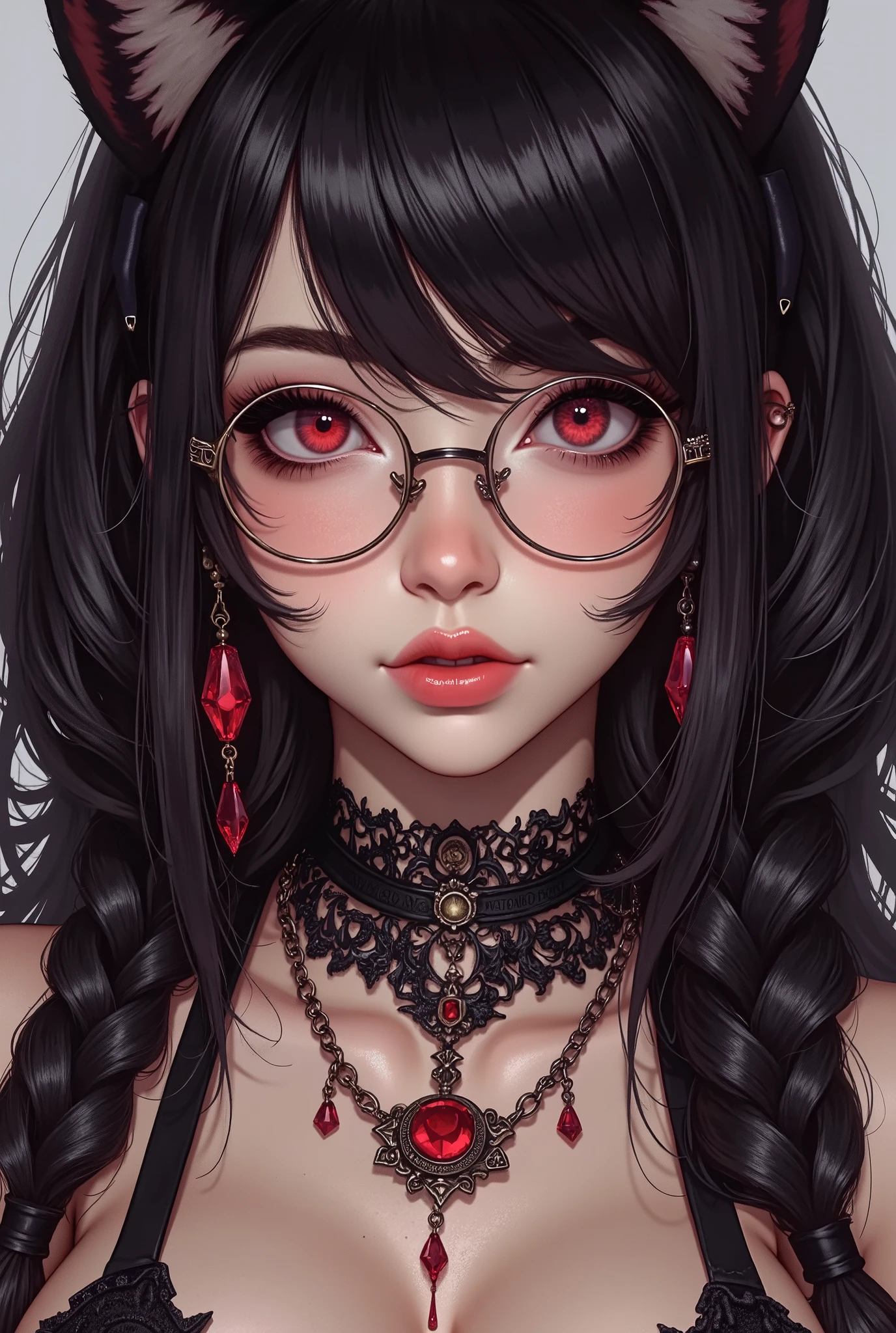 ( Highest Quality, best illustrations,high image quality:1.2), (Horror Fantasy:1.5), (ink and watercolor:1.5),(Ominous Scenery :1.5),(A lot of dust rises:1.5),( Dirt Track :1.5),(wonderful:1.5),(masterpiece:1.5), (Powerful figures:1.1、Big Breasts:1.3) 、 ((((glasses、Closeup Shot, cute、 Red Eyes、 Evil Ruby's Cursed Necklace )))),(((glasses、Big Breasts、 braids)))、 cute face, raise eyebrows , ,(Fatal Beauty, charming beauty ) ,(Mysterious Charm:1.1),(Big Breasts、attractive silhouette), high image qualityテクスチャ 、High Quality Shadows、 beautiful and delicate face 、 beautiful, delicate, eyes are sticky liquid dripping 、 ray tracing 、 20th Generation、 cute K-POP girl、( The Face of Korea )、Thin face、( Ulzan-6500-v1.1:0.6)、 Face of Pure Loss _v1 , ( beautiful and delicate face , beautiful and delicate eyes, perfectly balanced face , high image quality skin , detailed skin, lens flares {x} perfect ratio 4 fingers to 1 thumb :1.25)、 DSLRs、 地獄から来たbeautiful悪魔女 , ATTRACTIVE GIRL , Real Girls, Gurwitz, Gurwitz-style Artwork , Girl Roleplay, Realistic 3d style, cgstation Popular Topics,, 8k portrait rendering BYMR. nomi ,(truth,truth:1.4,glassesの少女 :1.2)、cheek、 glossy lips, 1. オーバーサイズ comment: comment、 come up with an oversized design that covers shoulder to knee.。 navy blue or black are standard colors .、[ Soft khaki or beige , wait.、 Pick the right color for the season 。 2. choose the color that suits your skin : To protect yourself from the cold、 choose the color that suits your skin 、 ニットの質感と色を commentに合わせてください .。 3. ワイドレッグ pants: pants, choose a wide leg design 、combines mobility and style。Dark tone denim or black pants look great.。 4. knee-high boots: オーバーサイズ commentに含まれるもの、boots are black or dark brown Match the texture and color of the fashionable.、 Gives a stylish impression 。 5. accessories: The 。 Disney 、 long necklace 、6. handbag: handbag、let's match the color of your outfit.