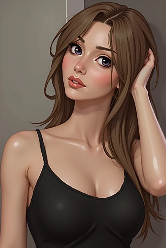 (best quality,4k,8k,highres,masterpiece:1.2),ultra-detailed,(realistic,photorealistic,photo-realistic:1.37),1girl,young fit female,brunette hair,strapless bandeau bra,thong panties,sensual pose,solid color background,detailed facial features,beautiful eyes,long eyelashes,beautifully defined abs,slim fit athletic body,dynamic lighting,cinematic composition