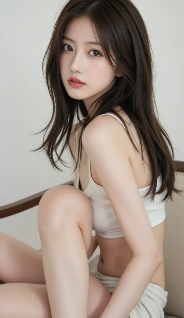 8K、woman、Bare legs