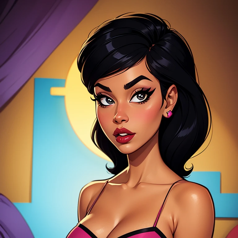 hyperdetailed, bright lighting, vivid colors, dynamic pose, high quality, beautiful, sharp focus, tan skin tone, full body, detailed face Cristinesdgadf35r34e shaved pussy, shaved vagina, small breasts, black hair, brown eyes, clean, uncluttered, modern <lora:Cristinesdgadf35r34e-000004:1>