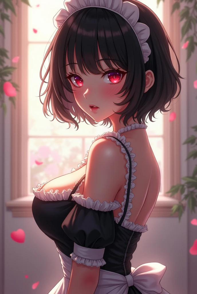 (masterpiece), best quality, expressive eyes, perfect face, baby face, wet body, wet hair, crying a lot, angry, two-tone hair, twintail hair, Children junior  girl, 
medium breasts, color maid Halloween, See-throu, open mouth, open bra