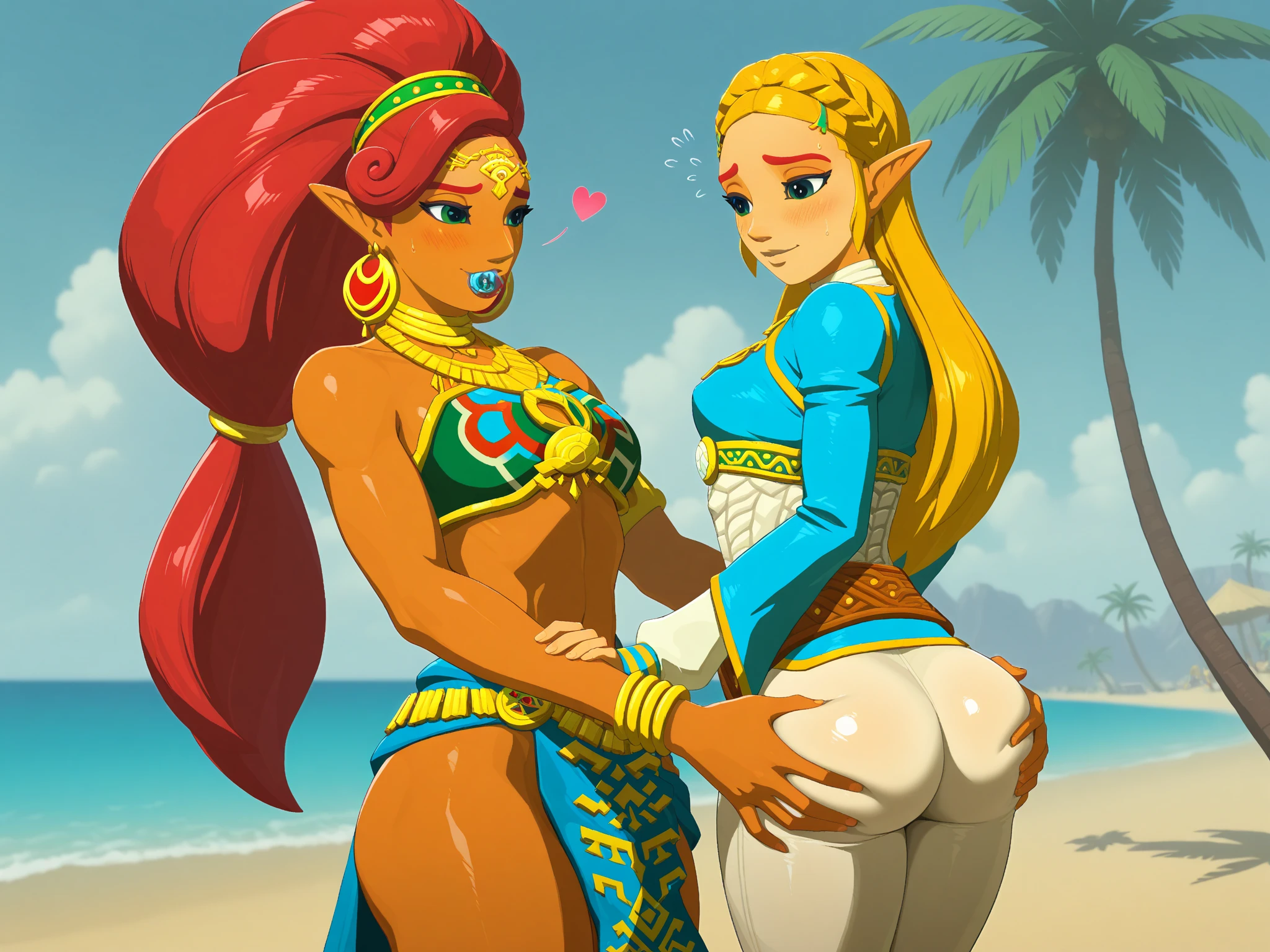 sex vaginal, anime style, medium breasts, small ass, little ass, astrid hofferson,blue eyes, blonde hair, hiccup haddock (messy hair, brown hair, brown eyes), 1 boy, 1 girl,beach, side fuck, spooning