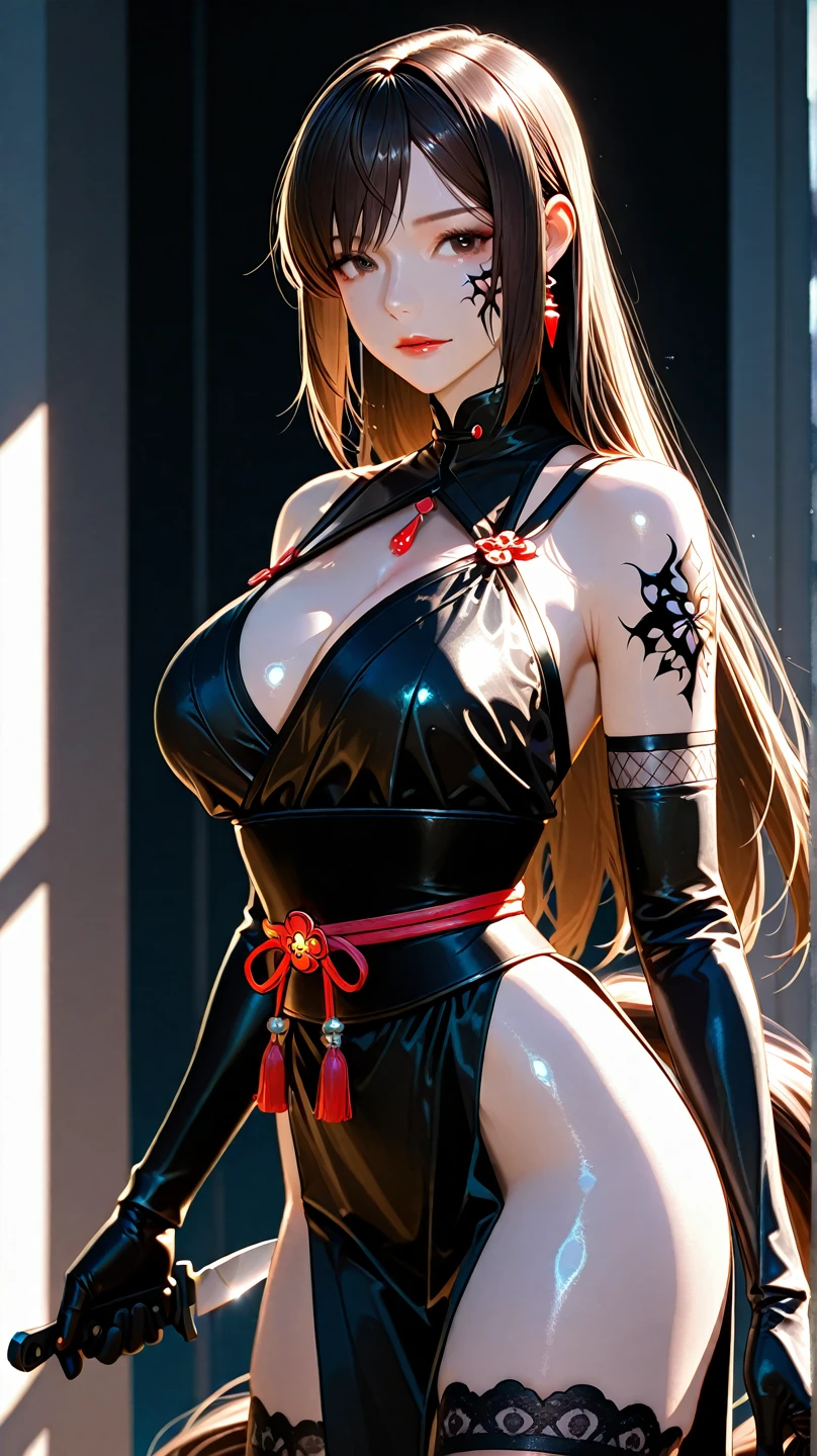 Beautiful samurai, Wire cybernetics implants, Adrian Gainey Esso Andrews' style Jenny Savile, The surrealist dark art of James Jean Gaoto Yamamoto and Bri Sienkiewicz, trending on artstationh, Sharp focus, studio photo, Intricate details, Highly detailed, by Greg Rutkowski, intricate face details, TM Ninja, TM Samurai, Poster style, pictogram, Vibrant, colorful, vectorstyle, Digital art, 4K, Intricate details, big breasts enchanting, Professional manufacturing, Beautiful vector illustration, 12k resolution, 。.3D, All characters in detailed full body, Highly detailed, vibrant, Ultra high quality, hyper photorealism, Photorealism, rendering by octane]