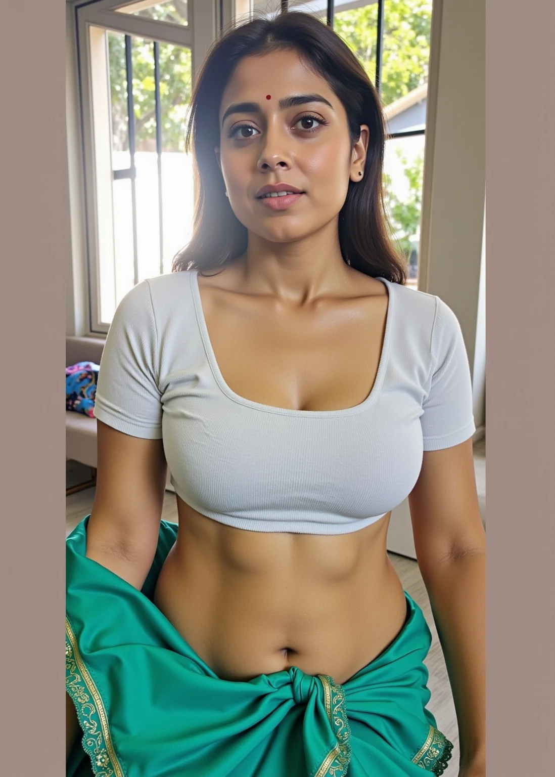 Skin texture, Night time,less light ,face filled with cum,slender,Top down view, lying in bed, close up bodyshot photo of a shraddha kapoor in bed naked looking at viewer while being fucked, free hair, masterpiece, 33 year old woman, while fucking, looking at viewer, showing her breast and navel, milf, closeup, free shaggy hair, no makeup, big cheeks,milf body,mature
