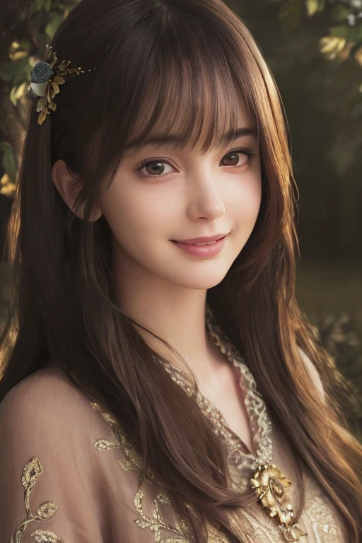 
((table top:1.4, highest quality)), (realistic pictures:1.4), 
((1 girl)), (An unearthly beauty), (dream-like),
(超High resolution:1.2), very delicate and beautiful, wonderful, Highly detailed CG Unity 8K wallpaper, Super detailed, High resolution, 
soft light, beautiful detailed girl, highly detailed eyes and face, beautifully detailed nose, beautiful and detailed eyes, 
(Dressed in ancient Greek maiden costume:1.3), 
cinematic lighting, perfect anatomy, slender body, (parted bangs),
(In the gardens of a Scottish castle:1.3), (Overcast dark background:1.3), (thick fog:1.3), (A ray of light shines on the flower garden in the garden:1.3), (outdoor), (contrast of light and dark),
cowboy shot, looking at the viewer, archaic smile, (fantastic beauty)