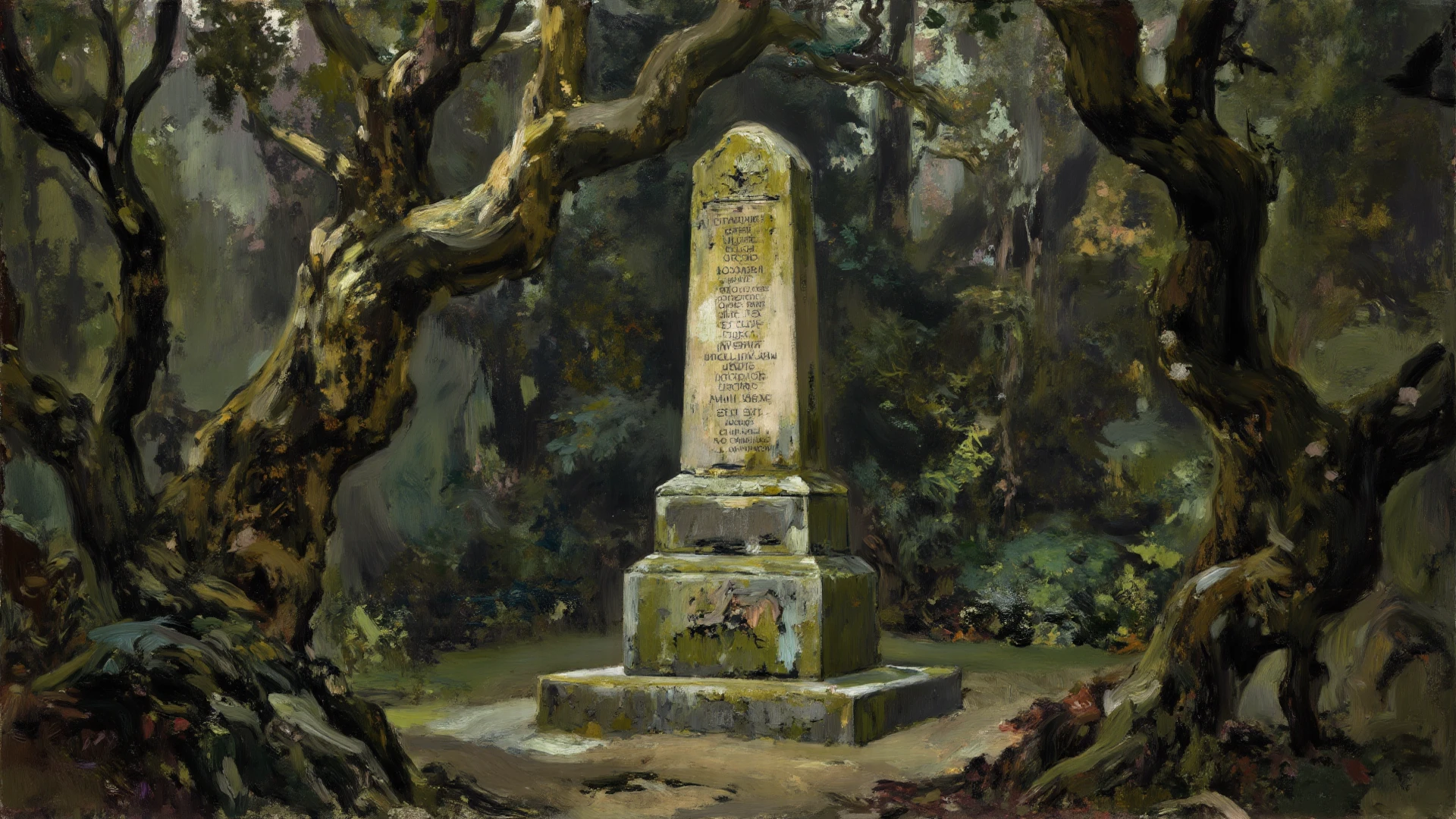 One tombstone