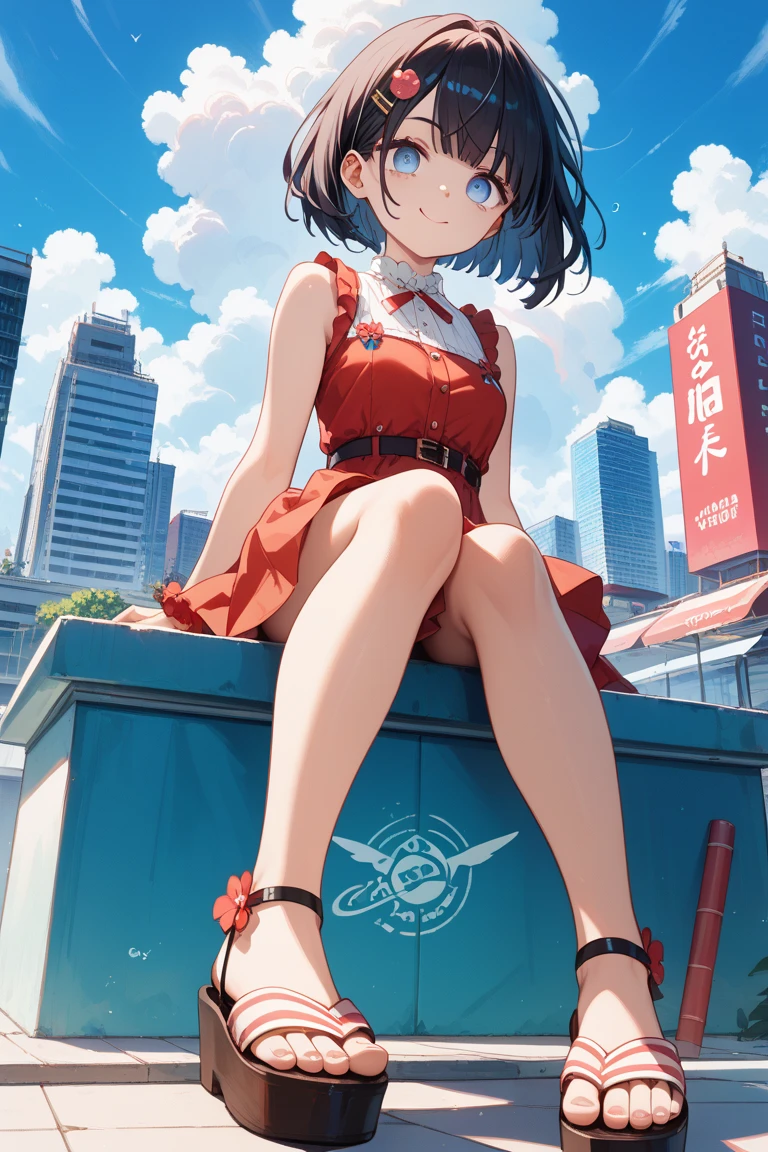 (Full body Esbian:1.2).(1 girl:1.4).(Show viewer:1.4). NSFW.bob cut. (thin:1.5). (make your legs thinner:1.4).santa clothes.short length santa skirt.(big breasts:1.4). black hair.(long legs:1.7). Snowy city.(grabbing another’s breast:1.4).