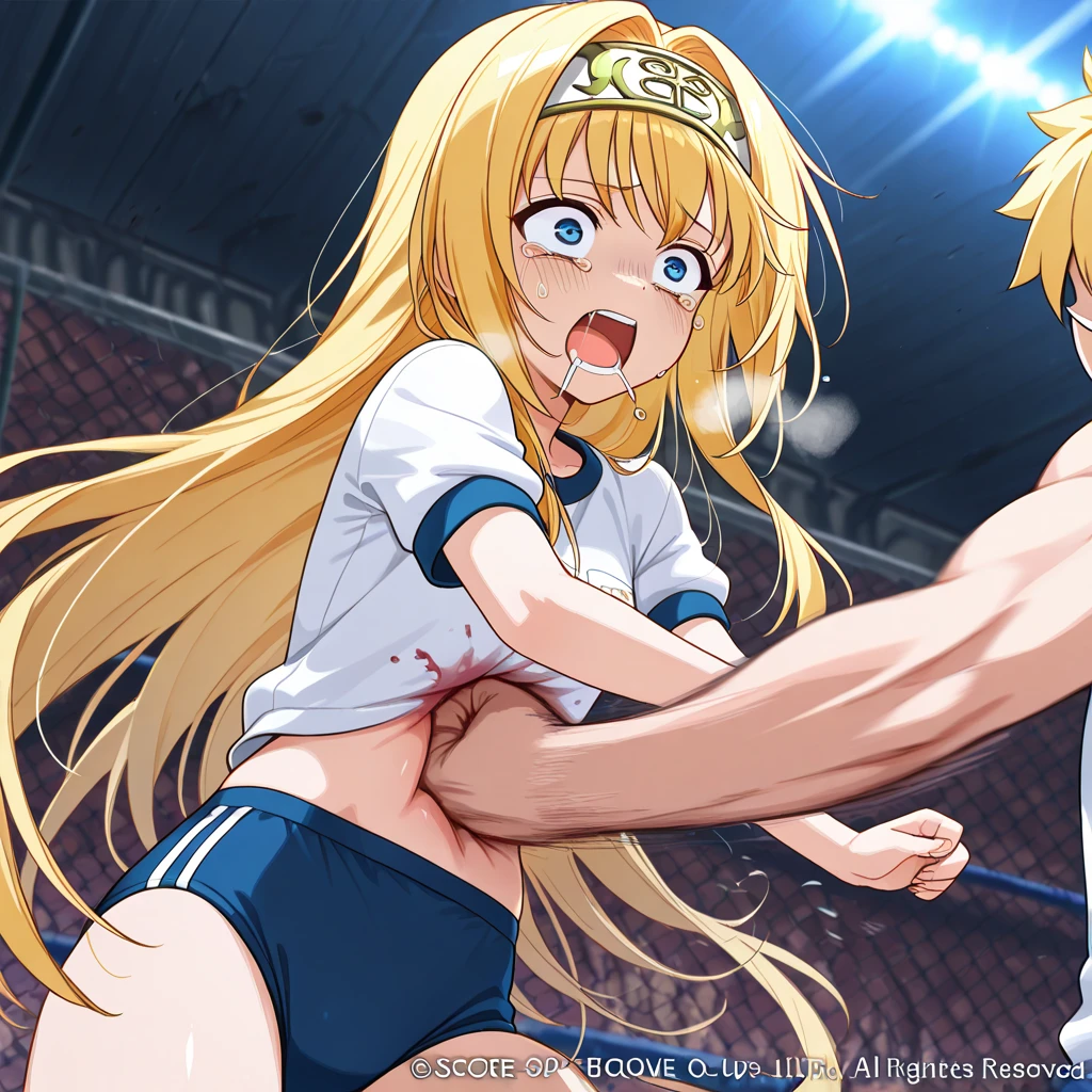tearjulunatique, tearju lunatique, long hair, blonde hair, (green eyes:1.5), sidelocks, glasses, (beautiful detailed eyes:1.6), extremely detailed face, perfect lighting, extremely detailed CG, (perfect hands, perfect anatomy), (Old man grabs her breasts:1.5), Very embarrassed, Troubled laughter, (masterpiece:1.2, blush, My chest is grabbed from behind, Surrounded by old people, Completely naked, hot spring, (Kiss with old man:1.5), arms up, Completely naked, The old men are naked, (cowboy shot:1.5), (illustration:0.8)