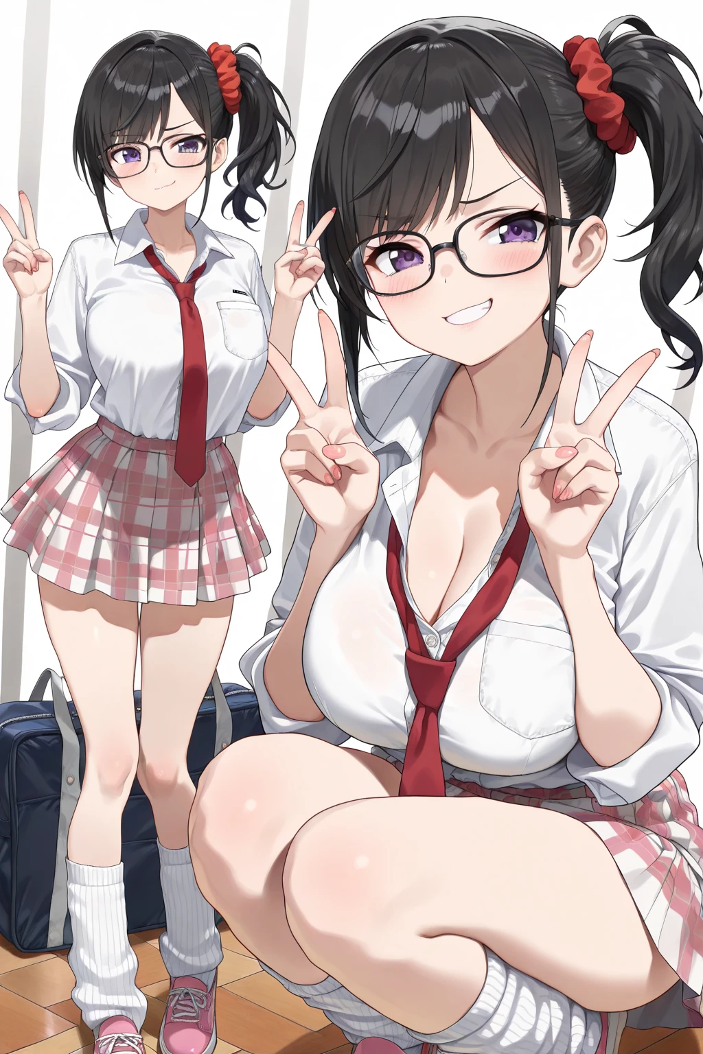 there are two women in lingersuits posing for a picture, 2b, 2 segundo, sakimichan hdri, bestia, dos colegialas japonesas posando, seifuku, ayami koj ima, ecchi, Year 2447, yui kotegawa, Hiroe Rei, sakimichan, shojo
