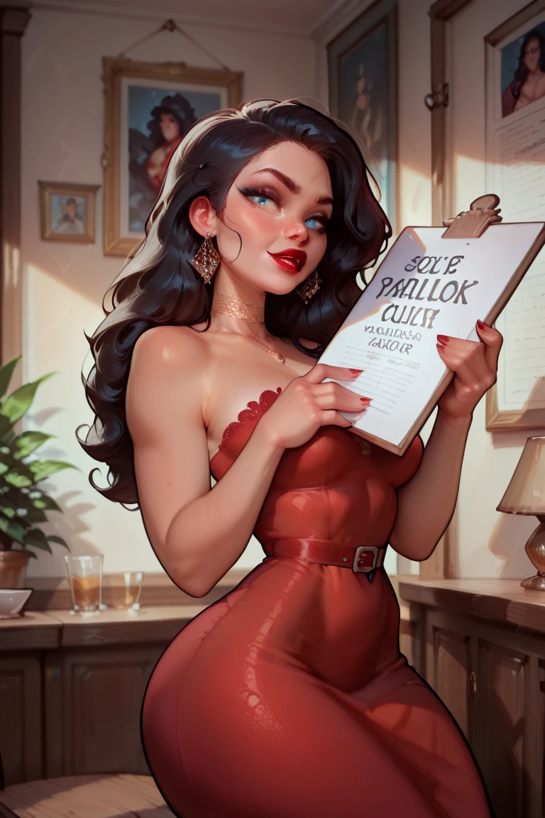 female, age 25, caucasian, pearly skin, freckles, small green eyes, high forehead, black hair, bun hair, oval face, cute, highly detailed, sharp focus, stunningly beautiful, looking at camera, smile, sultry look, makeup unclad, masterpiece vintage_movie_posters <lora:vintage_movie_posters_v1-000024:0.8>