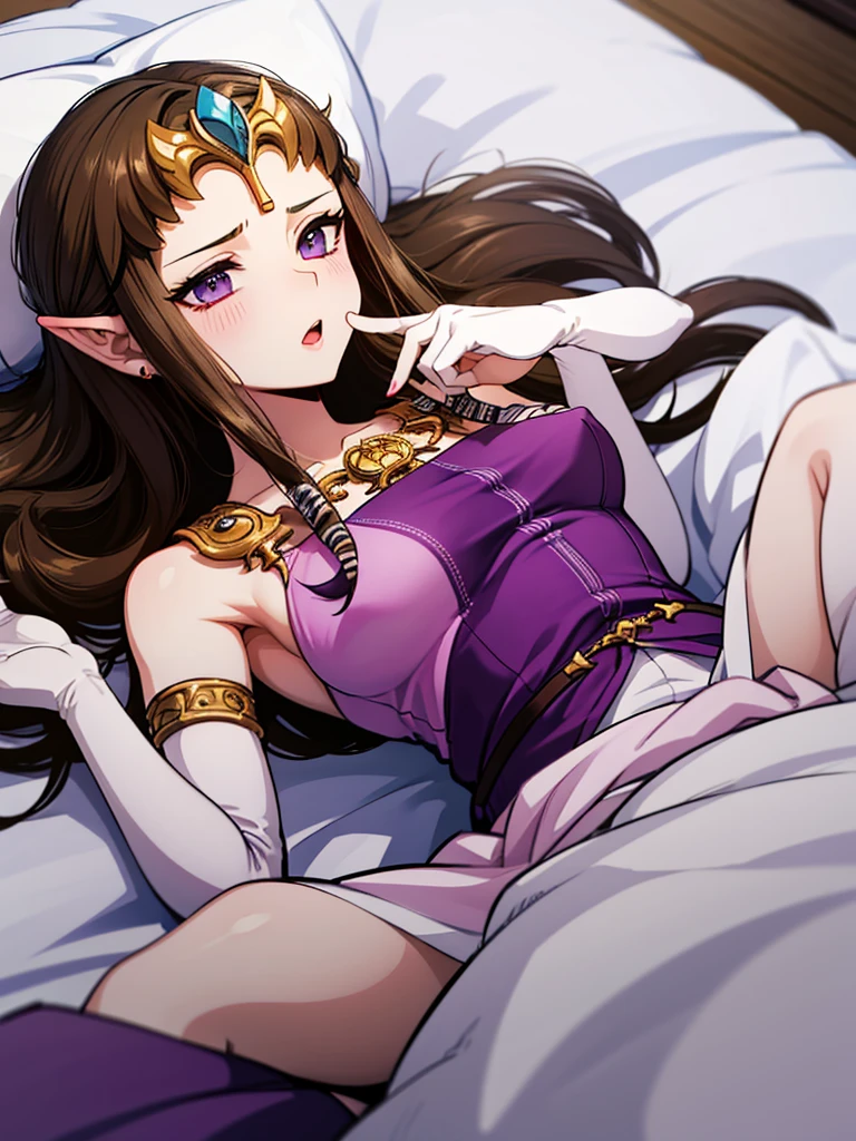 ((overhead shot)),((((Being pushed onto the bed)))),((((Spread your legs)))),((((penis in pussy)))),((((Details)))),((Squint your eyes))(()),Princess Zelda, ((highest quality)), (Very detailed) ,((Blue blouse)),((Purple underwear)),Brown Hair,((Embarrassed look)),Blushing, ((highest quality)), (Very detailed), ,(((cry))),Nintendo, The Legend of Zelda