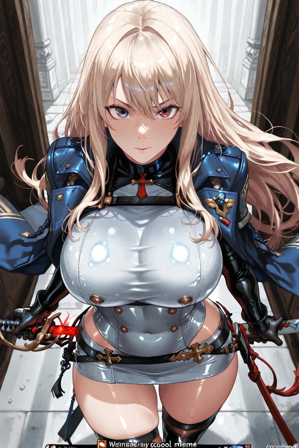 very big tits ((Masterpiece, The best quality)), illustration, 8K ultra detailed, realist, clear focus, Very detailed, Professional lighting, colorful details, Rainbow color break, high rise factory, large mechanical robot structure, tablet, computer, ((glow)), intricate details, shitu-mecha, 1 girl, mecha, belly button, color image, (cyberpunk), (redder hair: 1.2) big tits very sexy very big tits extremely big tits big cameltoe cameltoe cameltoe big cameltoe big,yellow red hair,Yellow hair, ((techpriest)), mechanical arms, obtained mechanic, Big fully naked. ((washed up red flowing modest ornate hooded technopriest dress, Dirty (red robes with oil stain)))