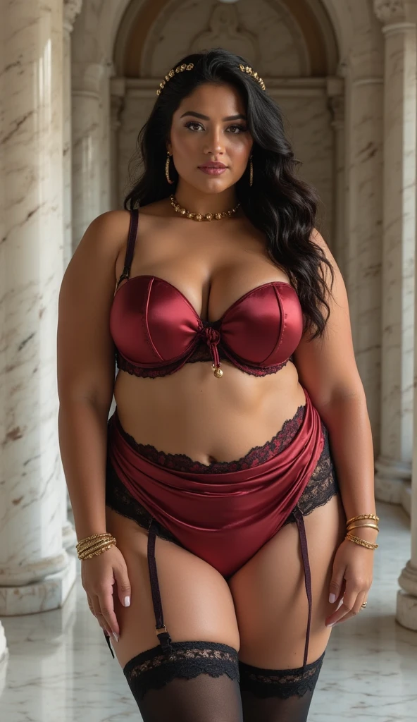 Mature old woman 80 years with black hair, fat, plus size, old face and body with many wrinkles, brown skin, loose skin, standing at bedroom near the window, posing sexy for photo, huge breasts, She wearing red sexy lace lingerie, lace red bra and white lace stockings, side view. jaw dropping mature older beauty, old face and body with wrinkles, old face, full visible legs, smiling, attractive grandma, a gorgeous old hair, beautiful old grandma, lovely older mature grandma, gorgeous beautiful grandma over 80 years old, beautiful black hair grandma, beautiful detailed body and face, a beautiful old granny