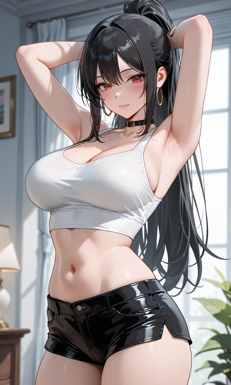 (((masterpiece))),(((High resolution)))、(((8K quality)))、(((perfect face)))、(((Korean idol))), ((sleeveless)), (pants), look at the camera, ((top quality eyes)), detailed face, (detailed texture), look at the camera, ((big tits))
