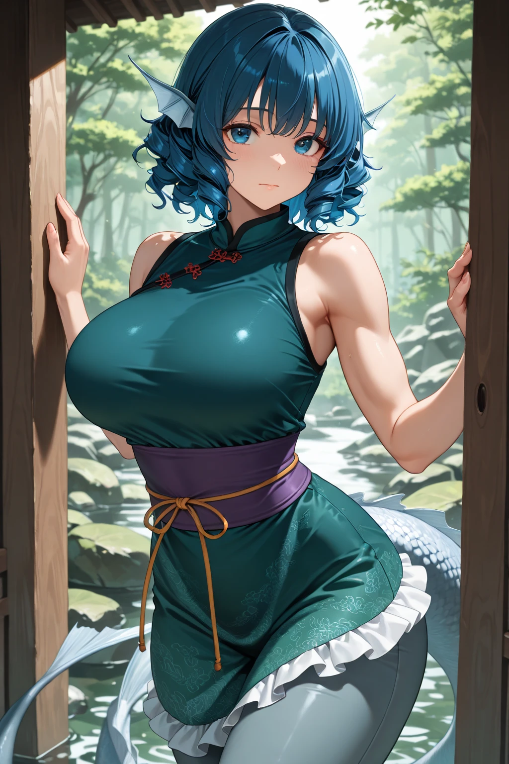 Ayanami_Rei_Mogudan, huge_breasts, virgin_killer_sweater