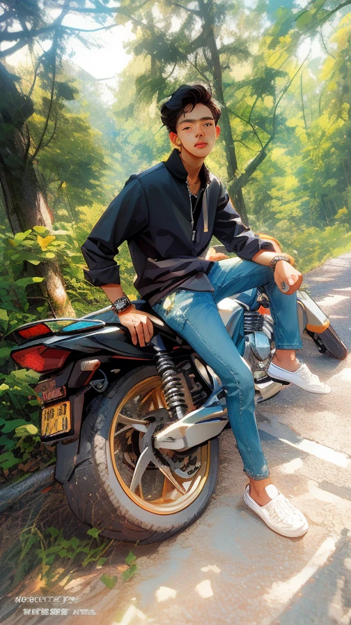 A boy, zoo, many balloons, happy, happy, perfect quality, clear focus (clutter - home: 0.8), (masterpiece: 1.2) (realistic: 1.2) (bokeh) (best quality) (detailed skin: 1.3) (complex details) (8K) (detail eyes) (sharp focus), (happy) full body, two children, clean background, long view composition, 85MM SHOT